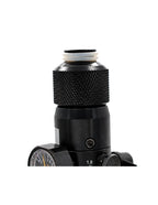 Balystik CNC aluminum cap for HPA tank with O-rings - Cobalt Blue