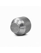 Balystik CNC aluminum cap for HPA tank with O-rings - Titanium Silver