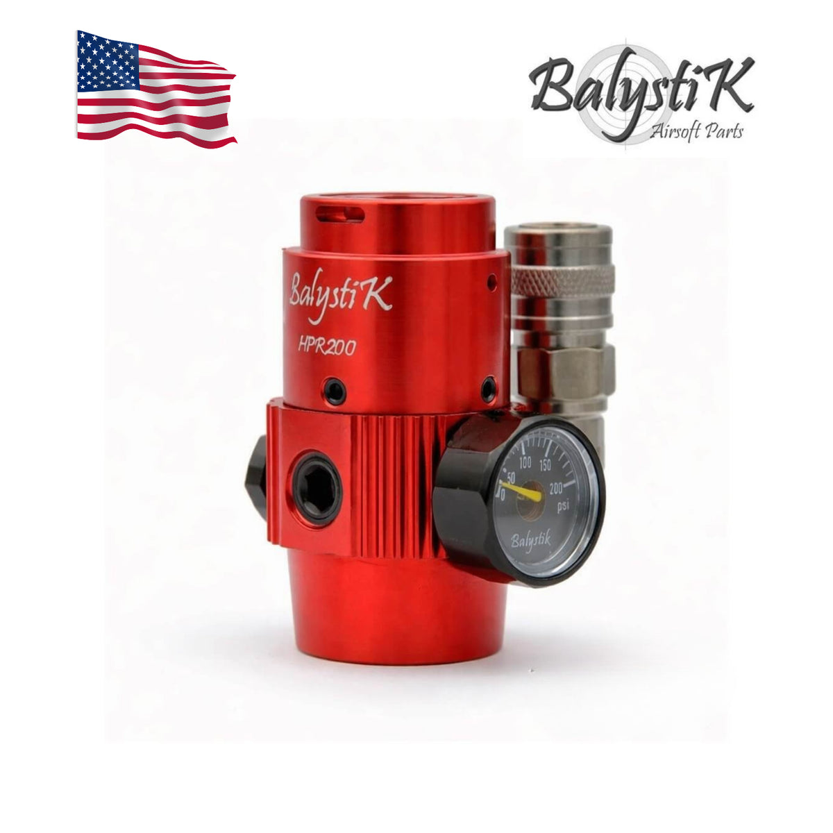 Balystik Régulateur HPA HPR200 Ultra compact - Inferno Red - US